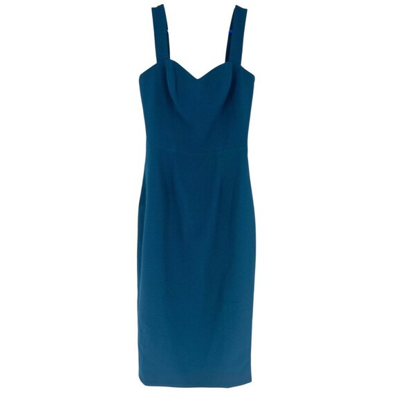DRESS THE POPULATION Nicole Sweetheart Neck Peacock Blue Dress Size XS - Picture 1 of 10